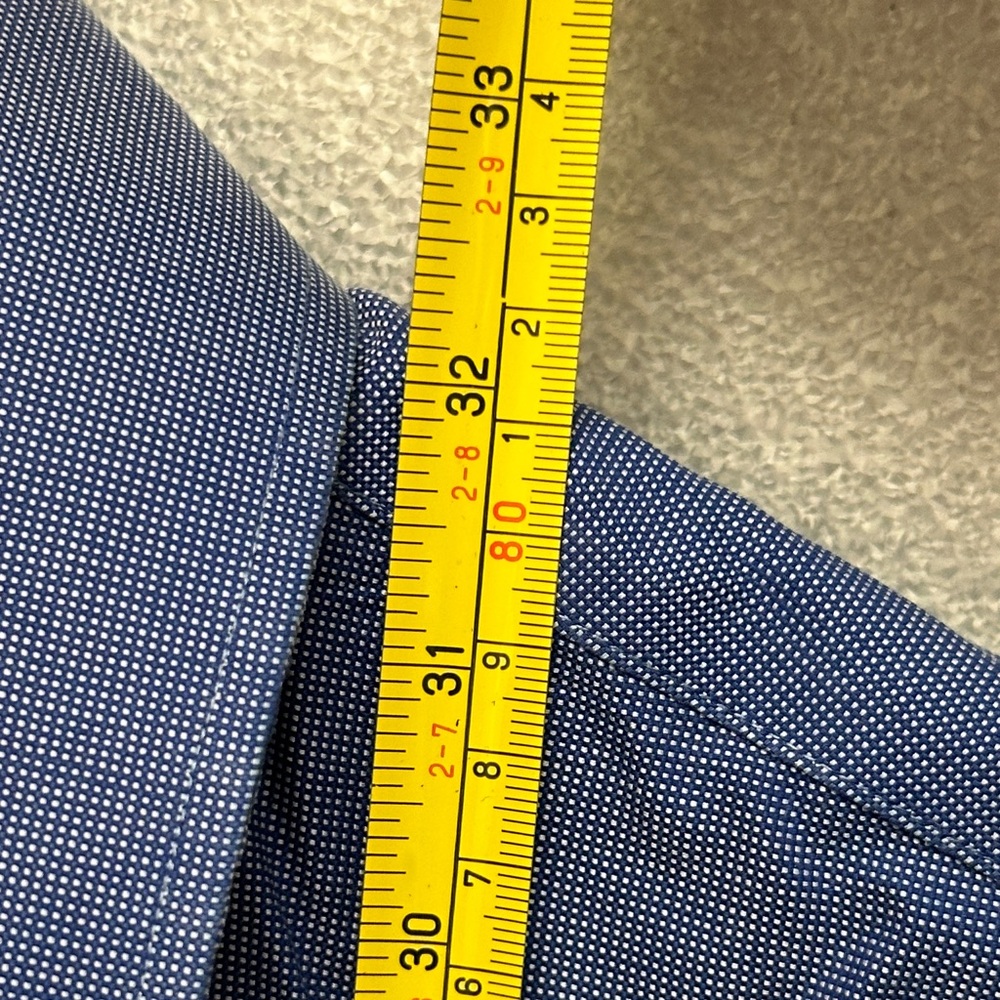 Banana Republic Men’s CAMDEN‎ FIT Non Iron Dress Shirt XL 17-17.5 Office Preppy - Picture 6 of 7